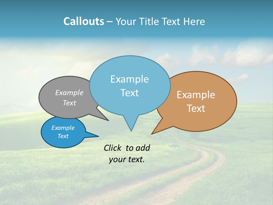 Spring Sunset Hill PowerPoint Template