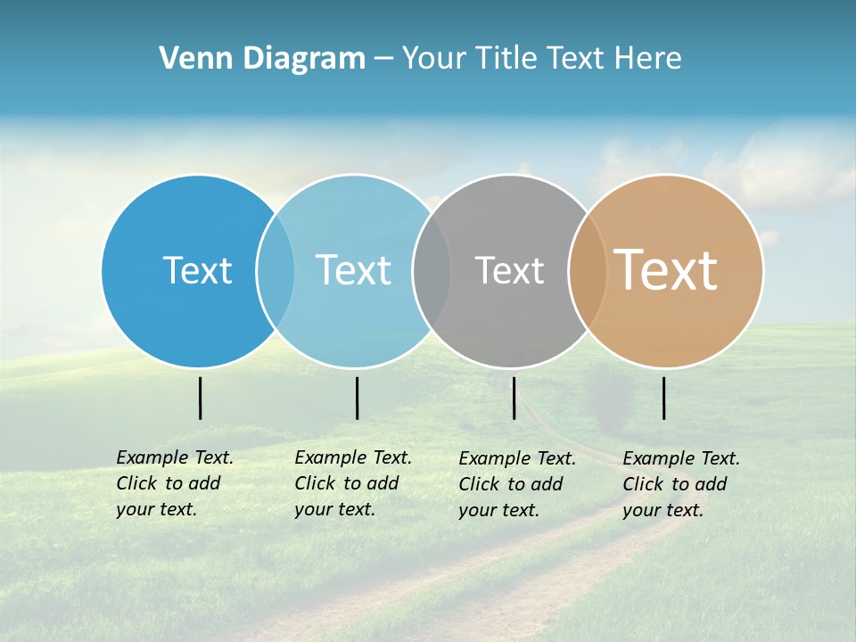 Spring Sunset Hill PowerPoint Template