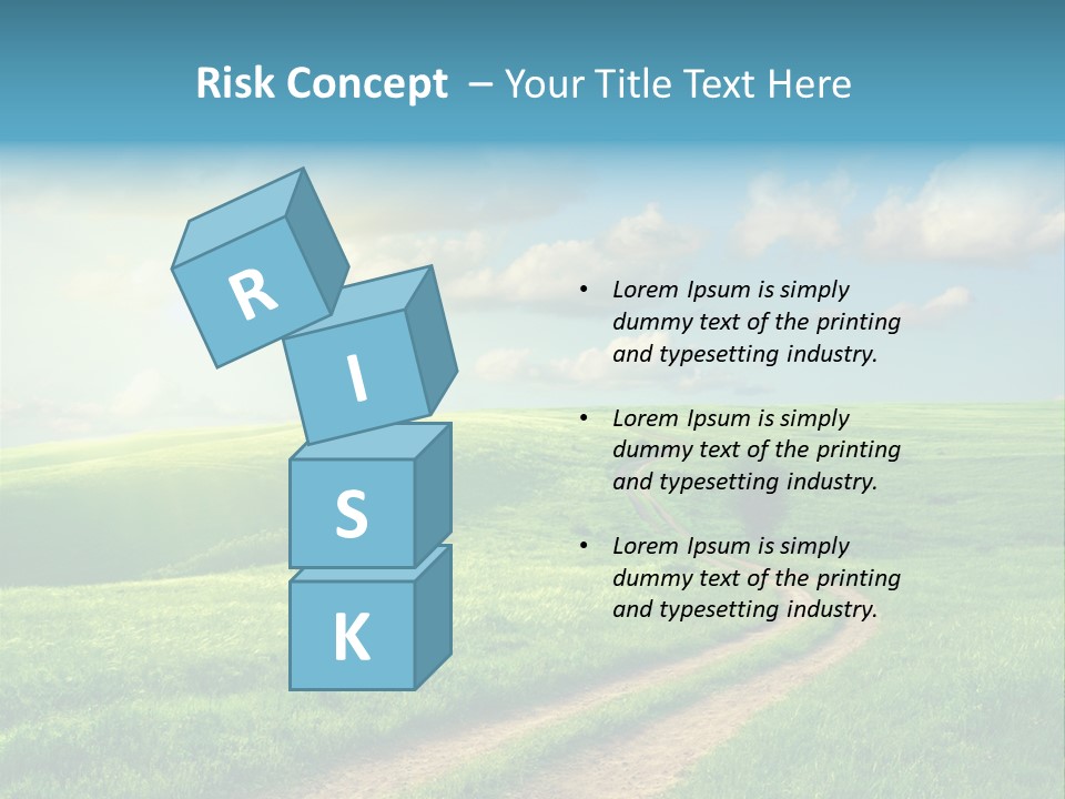 Spring Sunset Hill PowerPoint Template