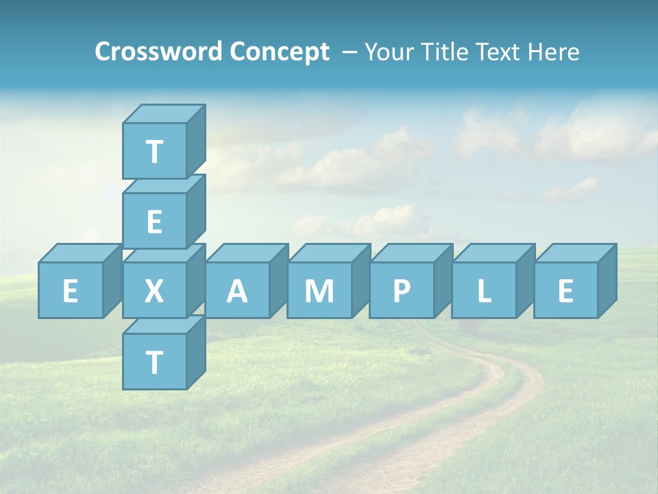 Spring Sunset Hill PowerPoint Template