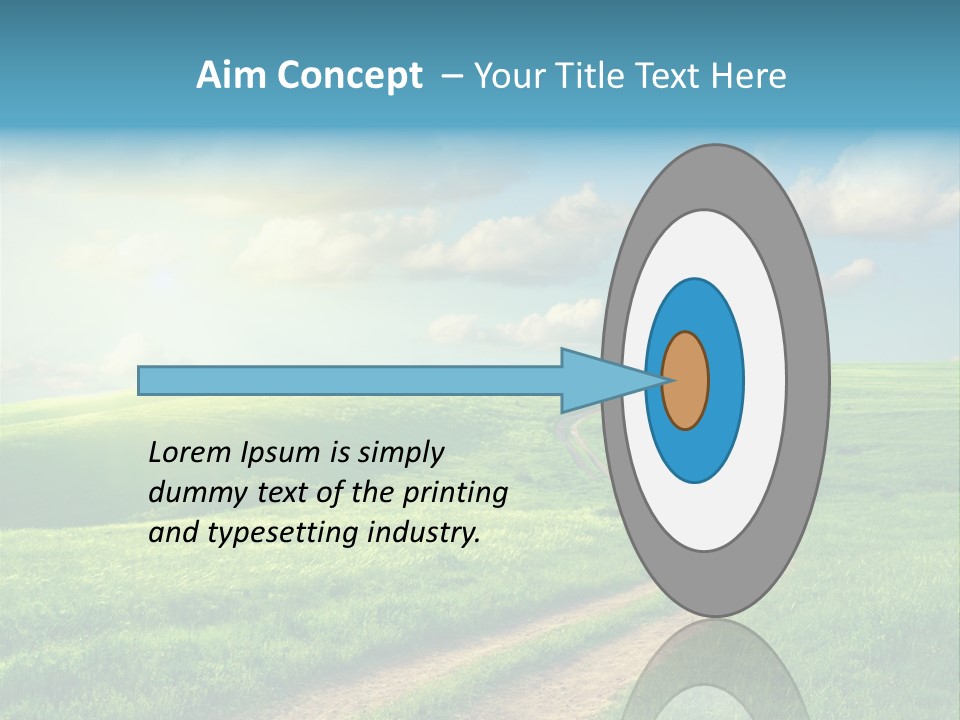 Spring Sunset Hill PowerPoint Template
