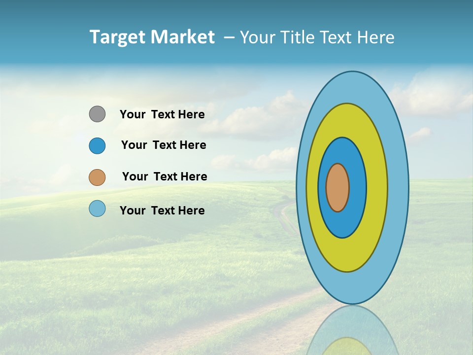 Spring Sunset Hill PowerPoint Template