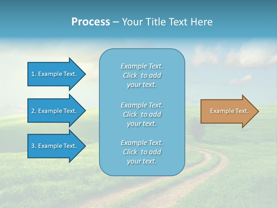 Spring Sunset Hill PowerPoint Template