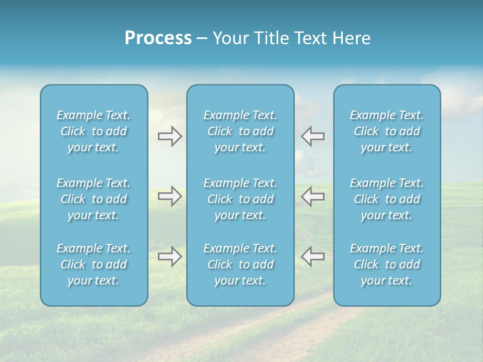 Spring Sunset Hill PowerPoint Template