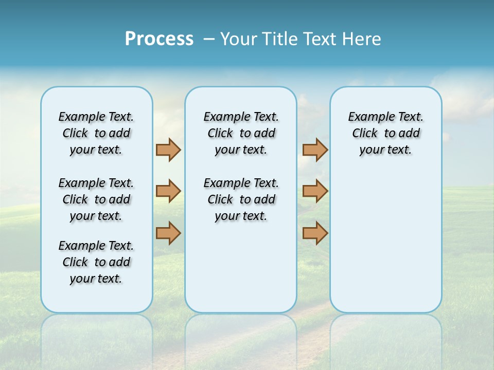 Spring Sunset Hill PowerPoint Template