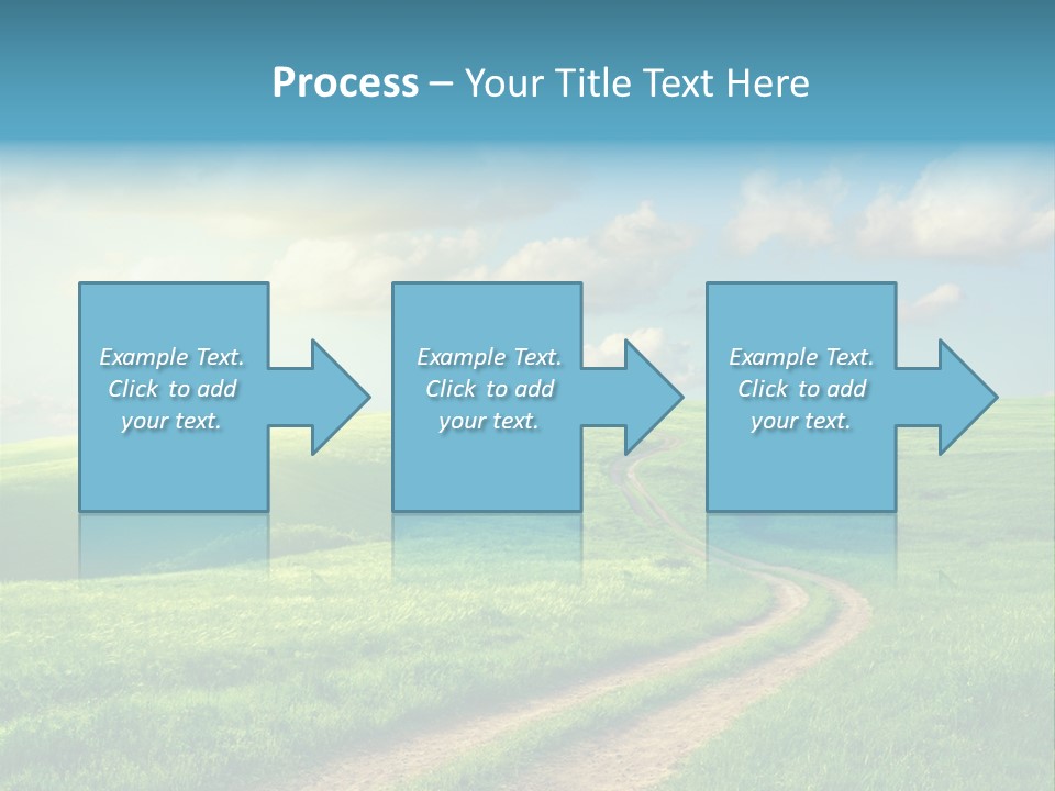 Spring Sunset Hill PowerPoint Template