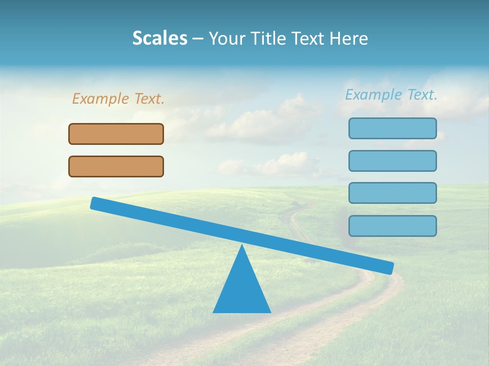 Spring Sunset Hill PowerPoint Template