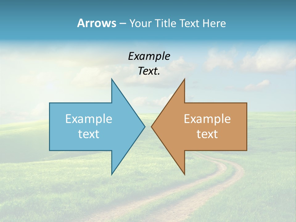 Spring Sunset Hill PowerPoint Template