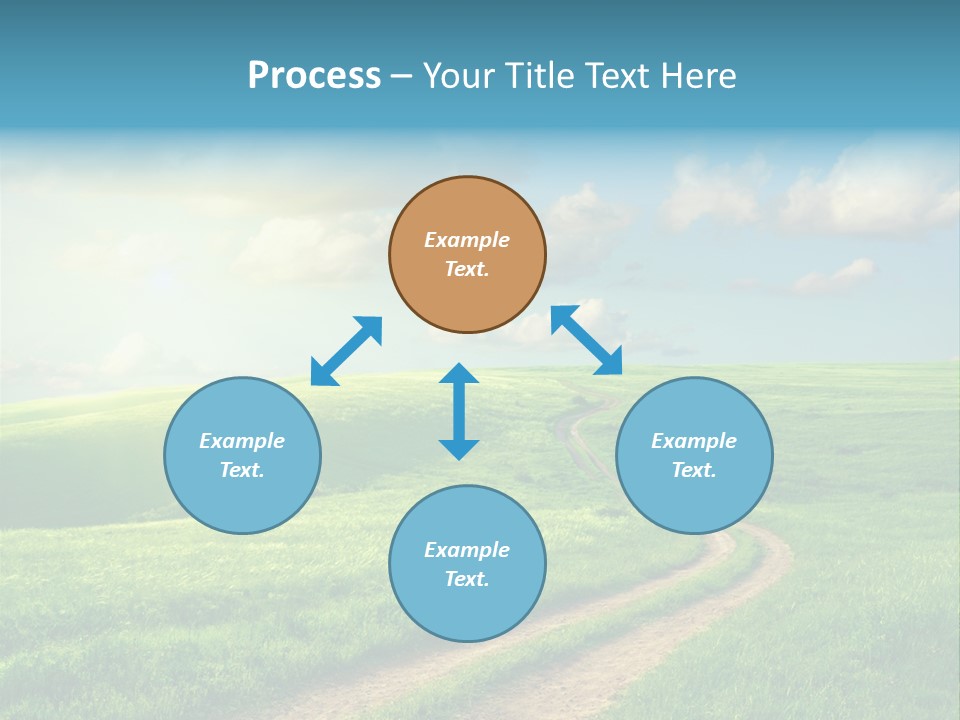 Spring Sunset Hill PowerPoint Template