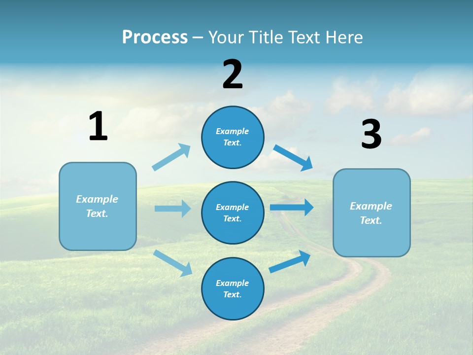 Spring Sunset Hill PowerPoint Template