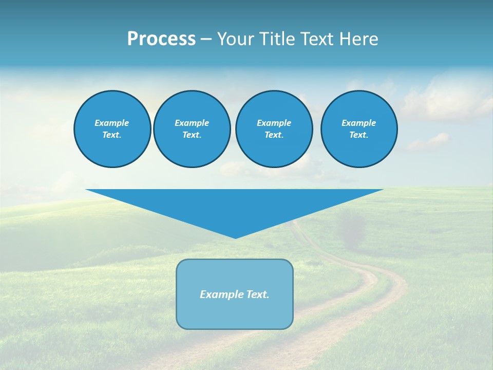 Spring Sunset Hill PowerPoint Template