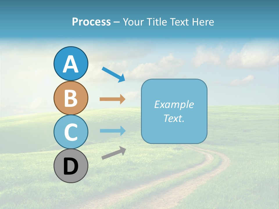 Spring Sunset Hill PowerPoint Template