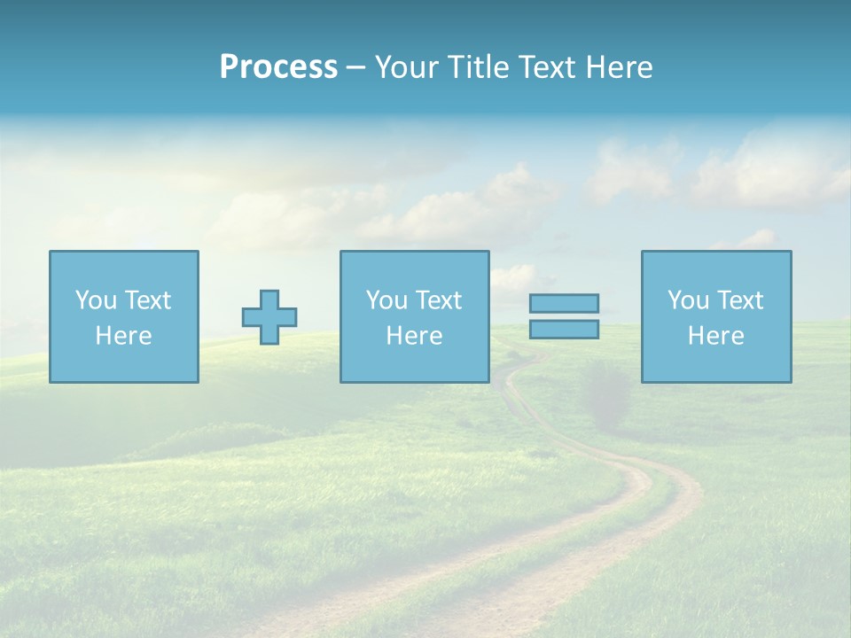 Spring Sunset Hill PowerPoint Template