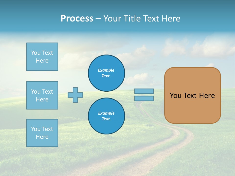 Spring Sunset Hill PowerPoint Template