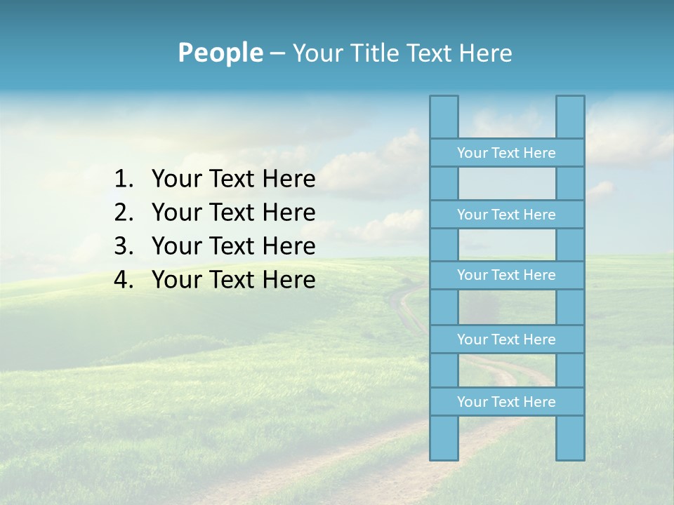 Spring Sunset Hill PowerPoint Template