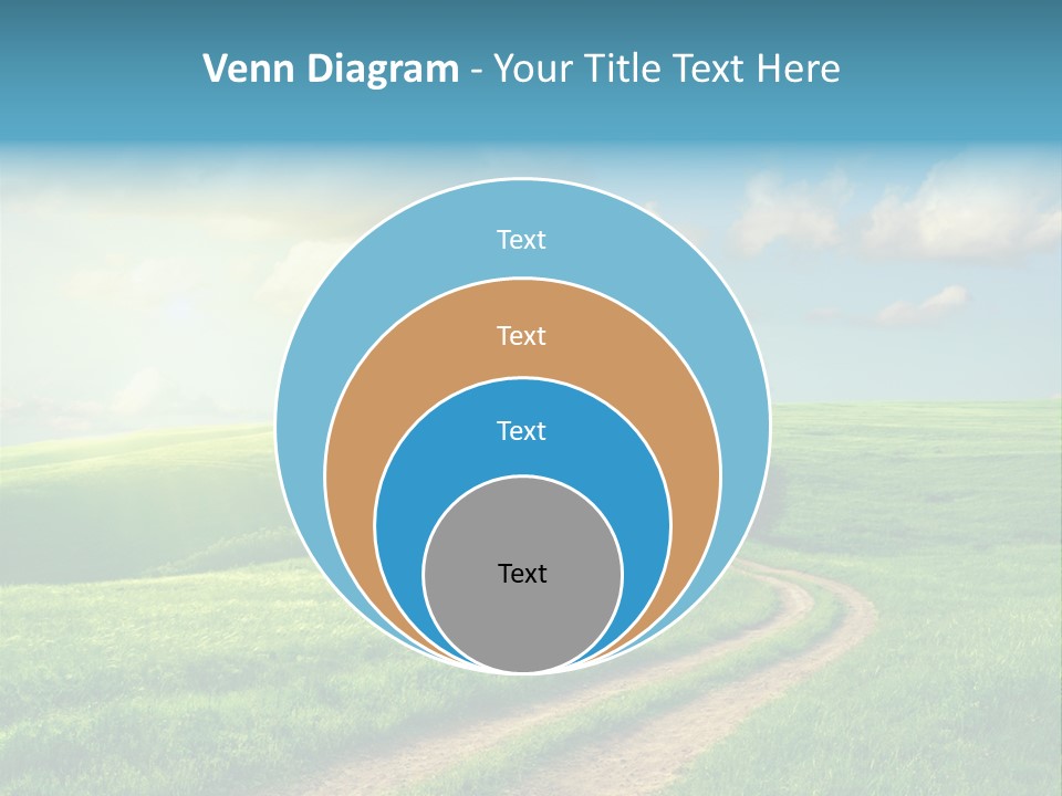 Spring Sunset Hill PowerPoint Template