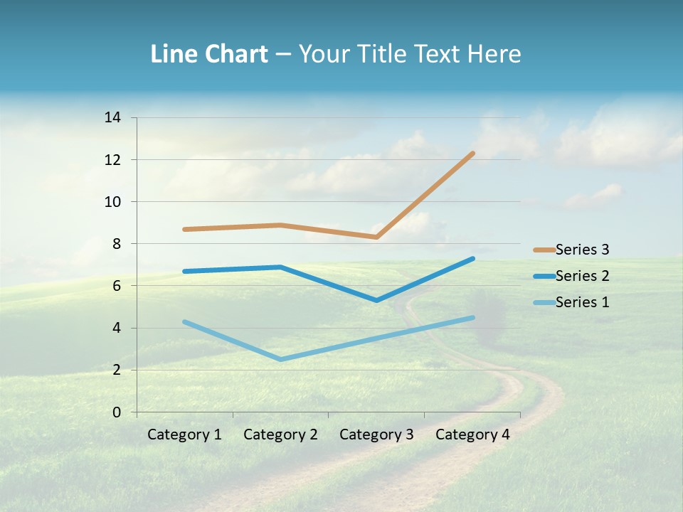 Spring Sunset Hill PowerPoint Template