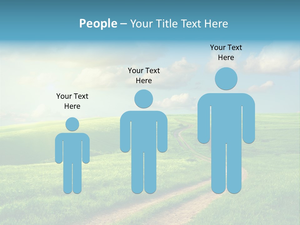 Spring Sunset Hill PowerPoint Template