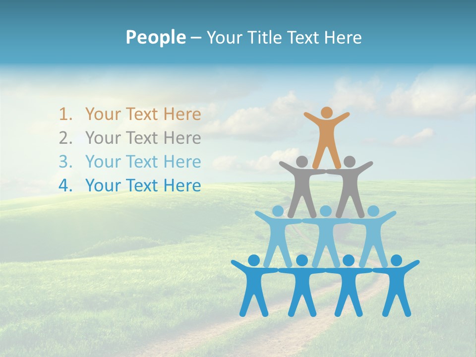 Spring Sunset Hill PowerPoint Template