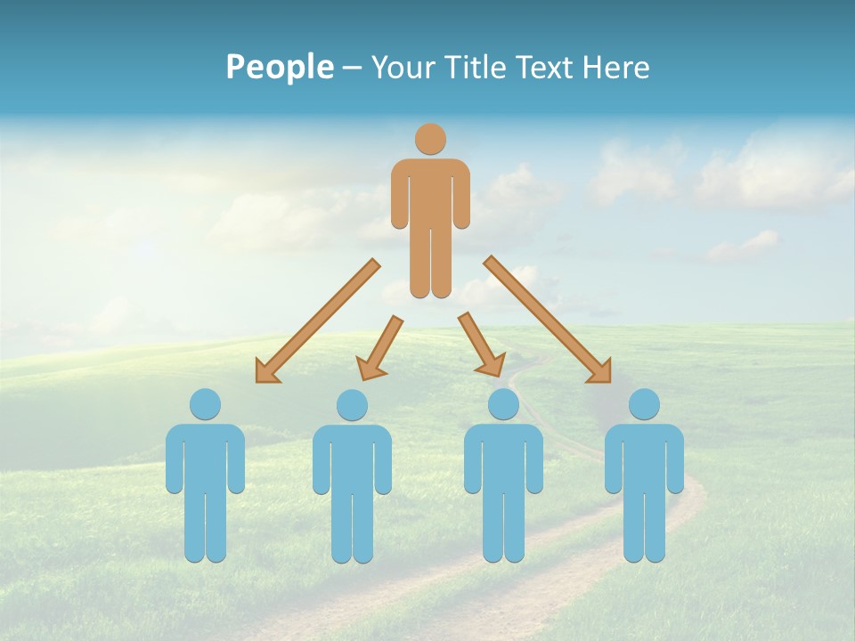 Spring Sunset Hill PowerPoint Template