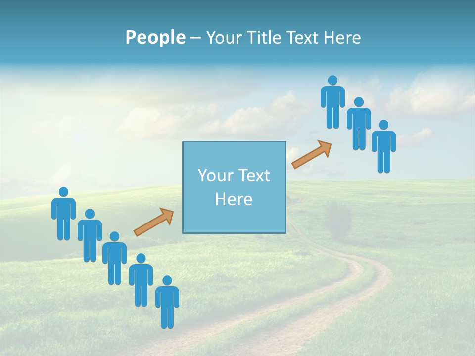 Spring Sunset Hill PowerPoint Template