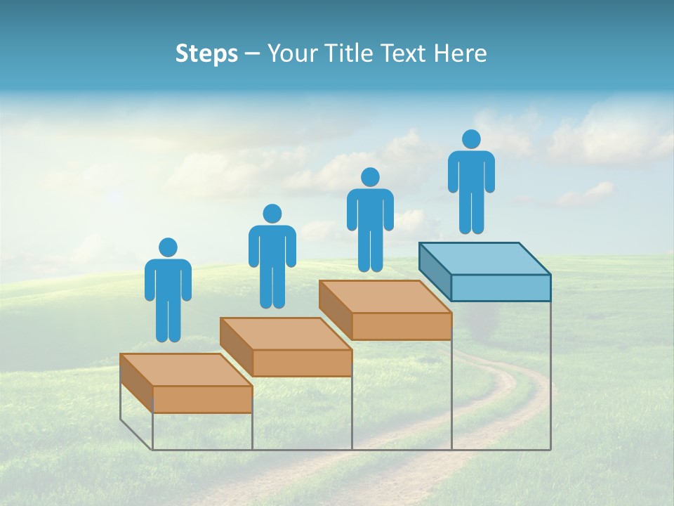 Spring Sunset Hill PowerPoint Template