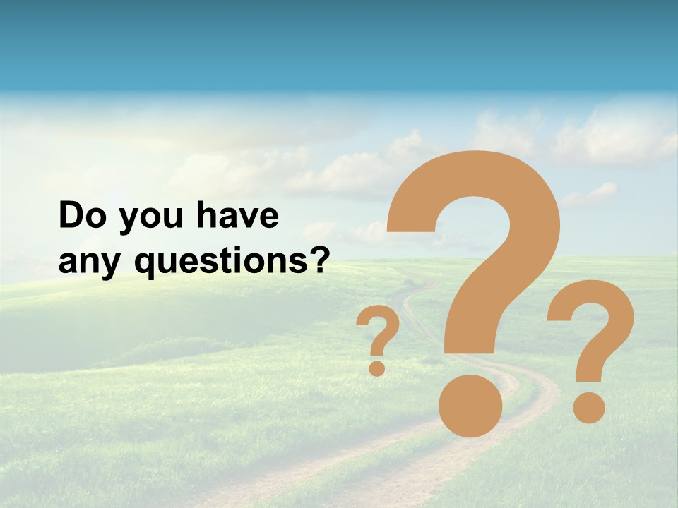 Spring Sunset Hill PowerPoint Template