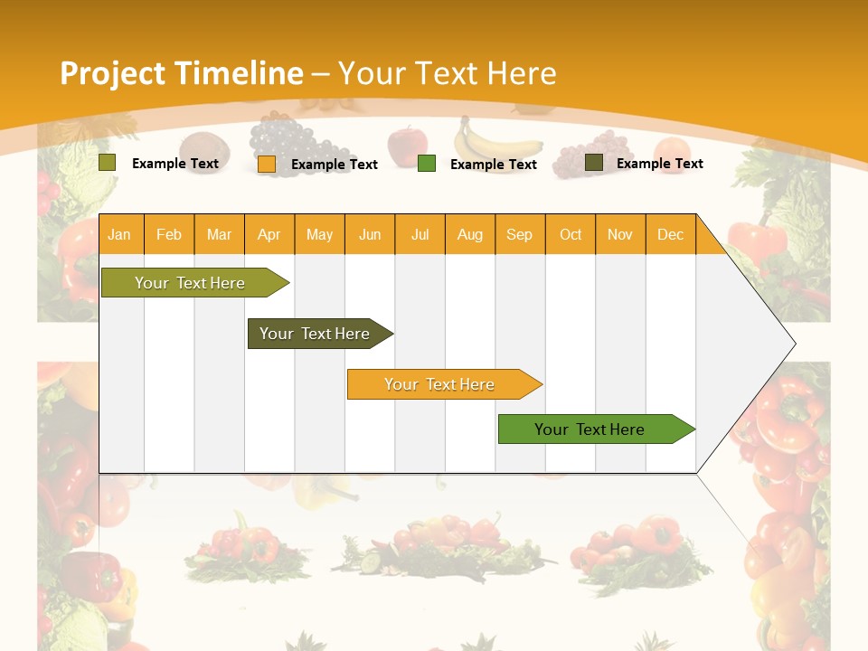 Frame Border Pineapple PowerPoint Template