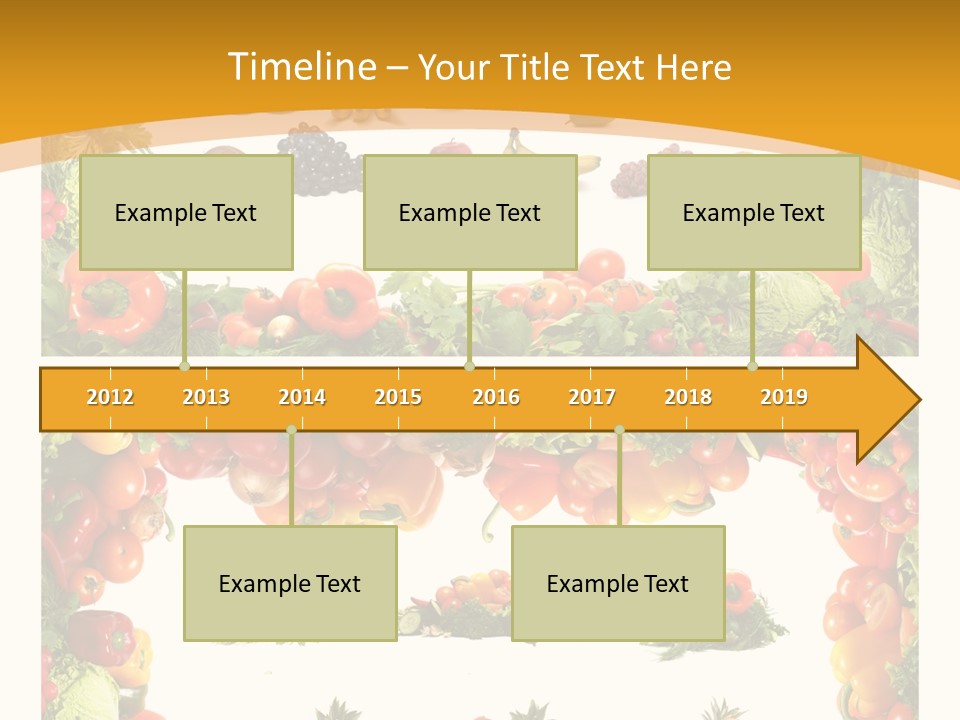 Frame Border Pineapple PowerPoint Template