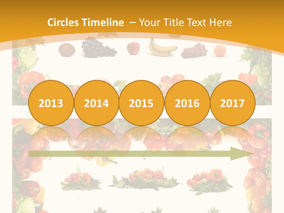 Frame Border Pineapple PowerPoint Template