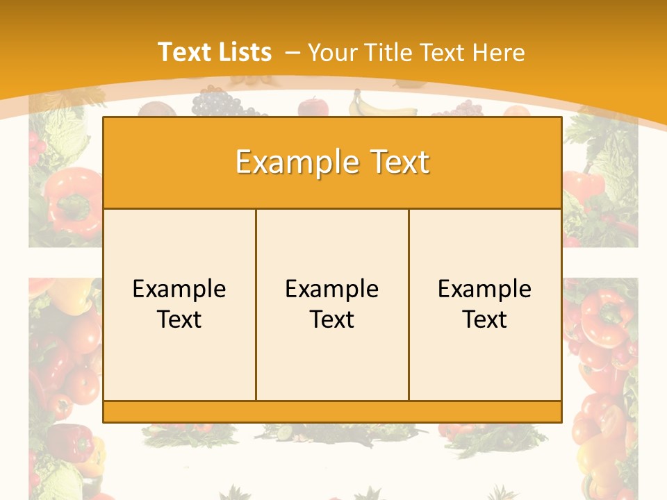 Frame Border Pineapple PowerPoint Template