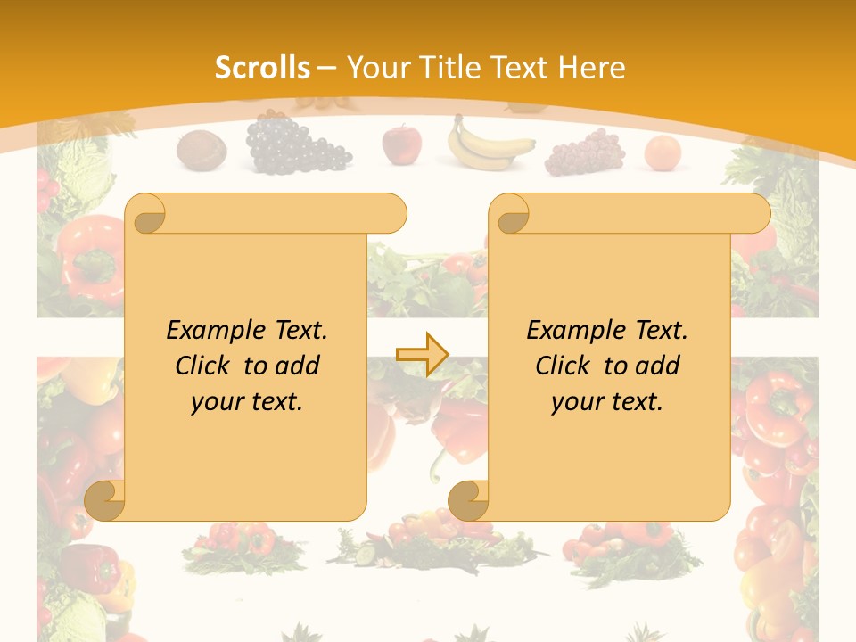 Frame Border Pineapple PowerPoint Template