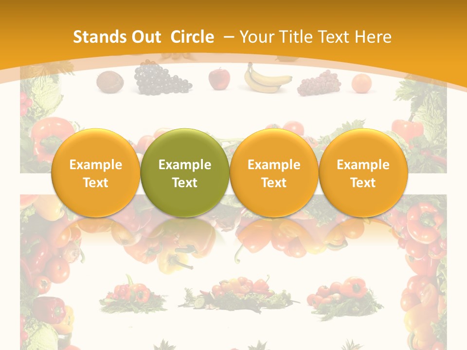 Frame Border Pineapple PowerPoint Template