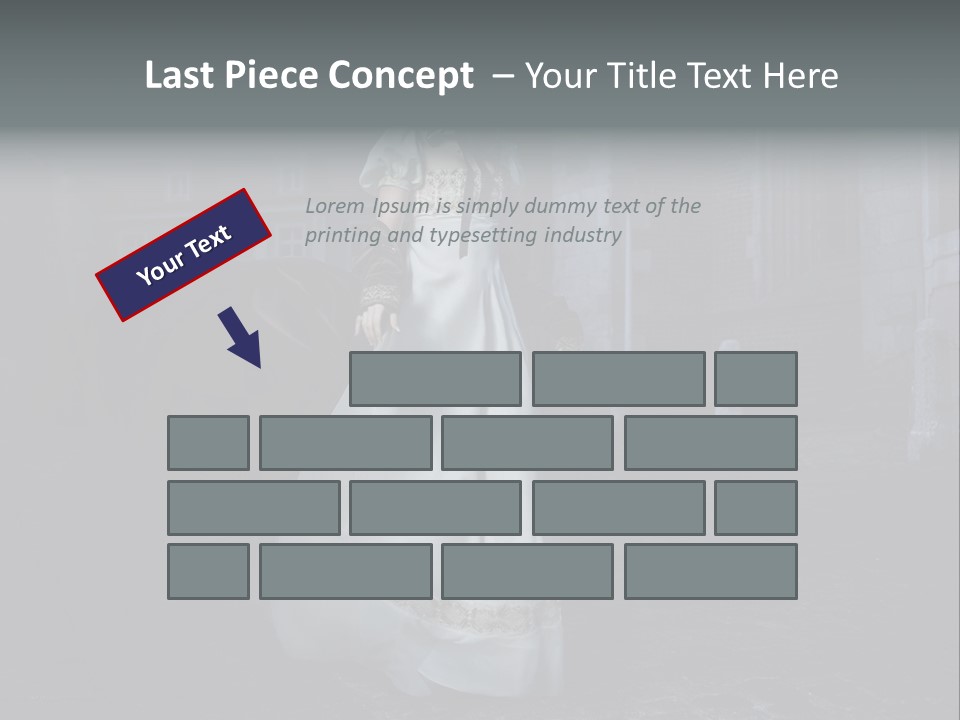 Person Building Old Fashioned PowerPoint Template