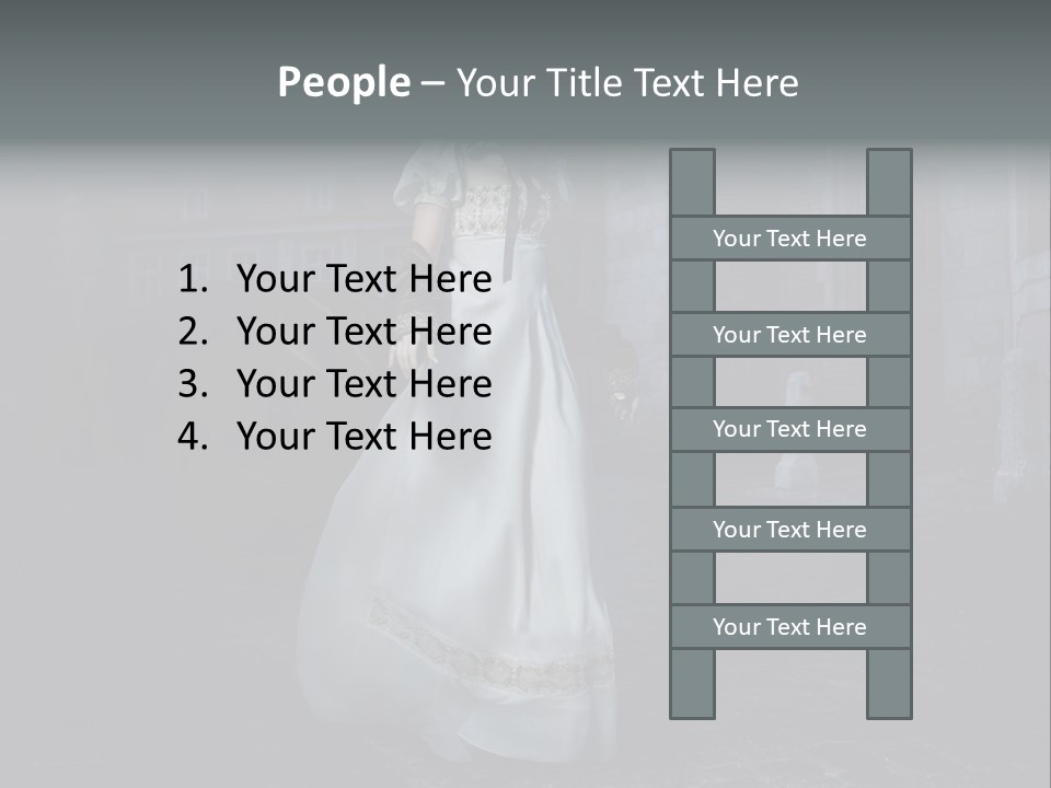 Person Building Old Fashioned PowerPoint Template