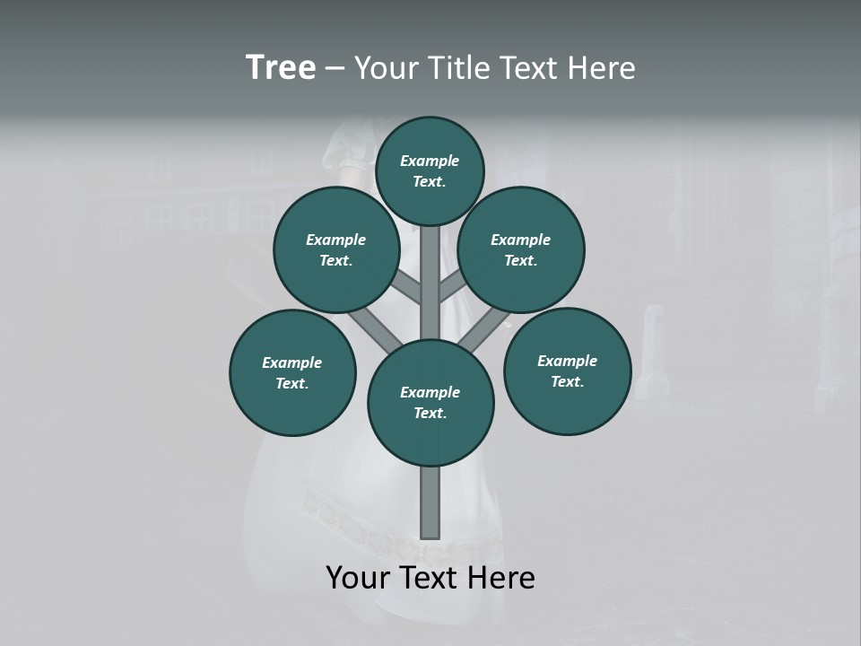 Person Building Old Fashioned PowerPoint Template