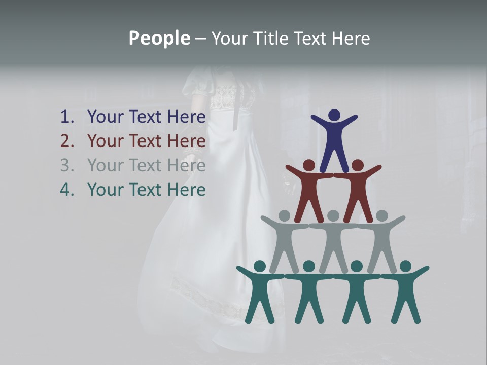Person Building Old Fashioned PowerPoint Template