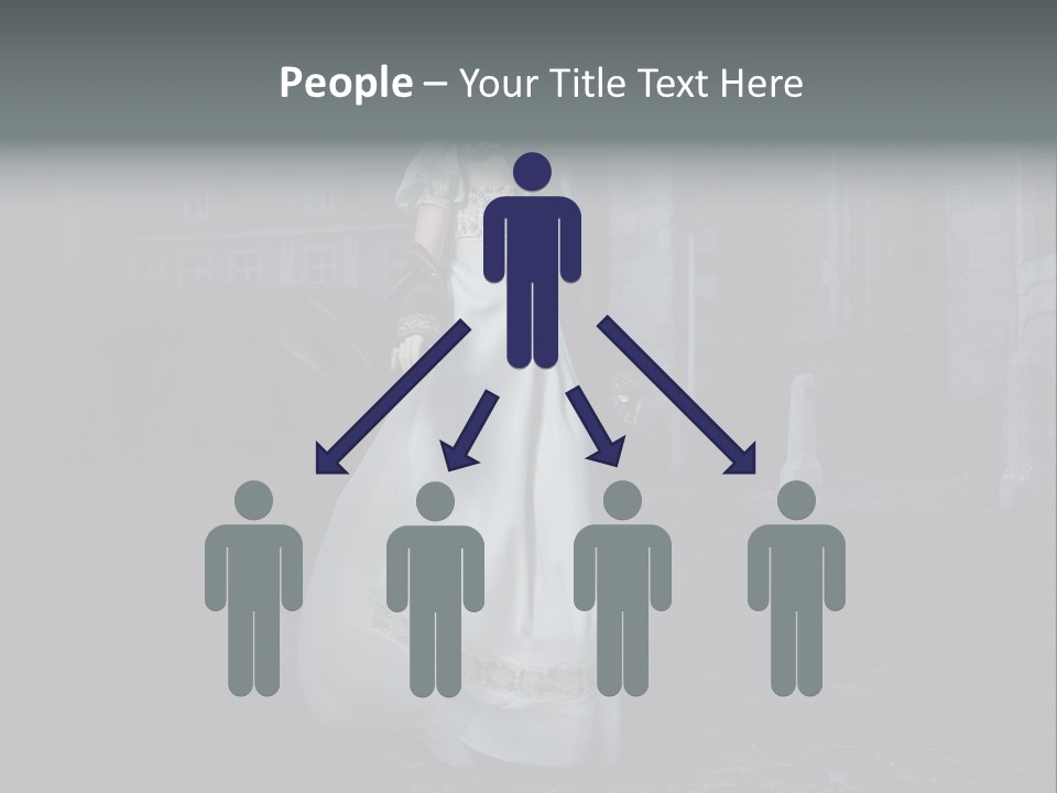 Person Building Old Fashioned PowerPoint Template