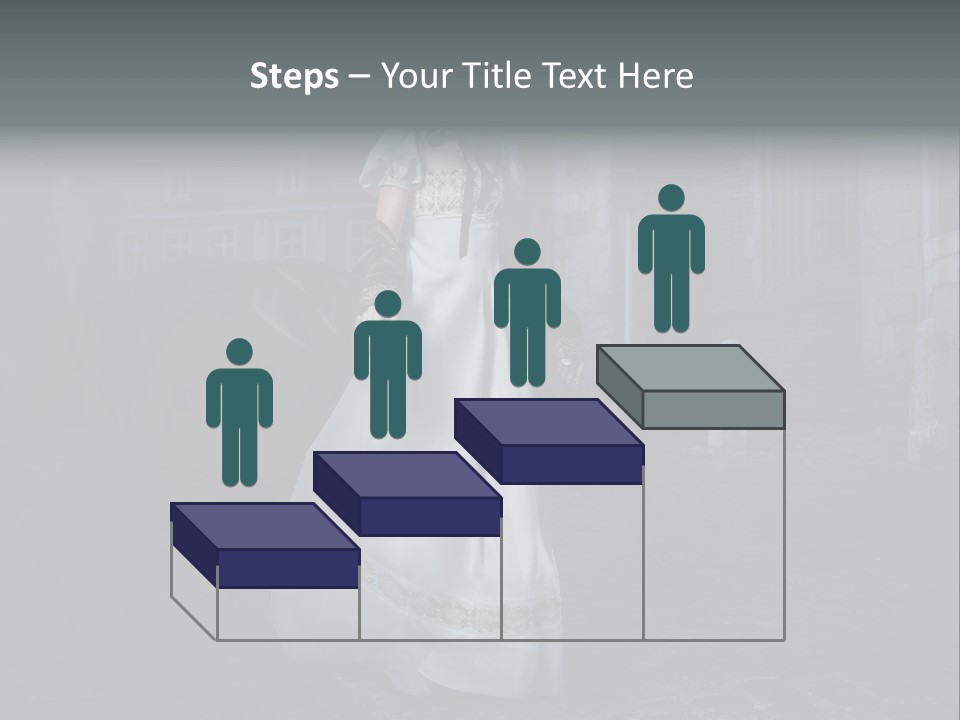 Person Building Old Fashioned PowerPoint Template