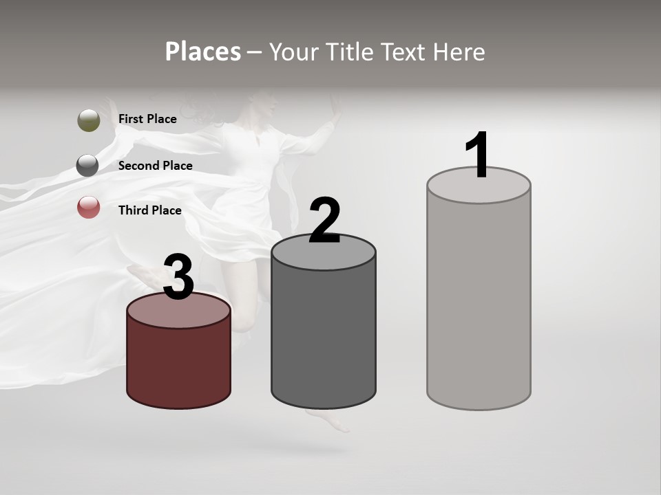 Dress Jump Human PowerPoint Template