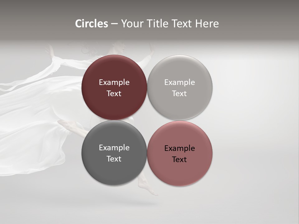 Dress Jump Human PowerPoint Template