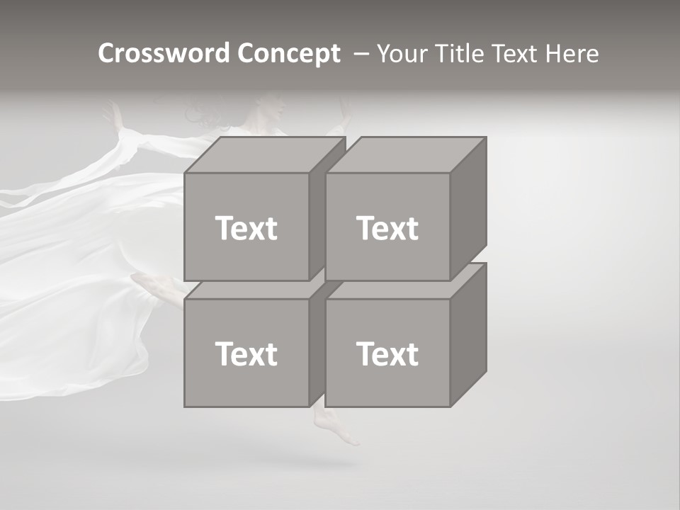 Dress Jump Human PowerPoint Template