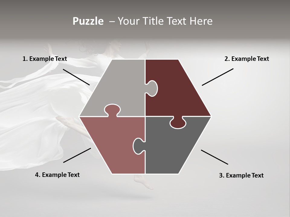 Dress Jump Human PowerPoint Template