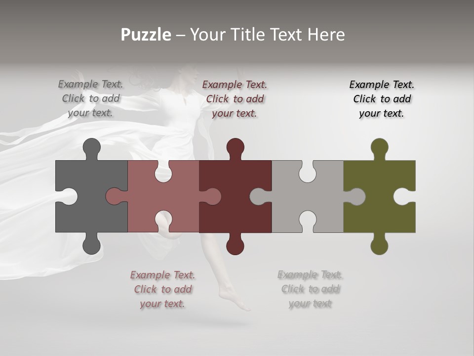 Dress Jump Human PowerPoint Template