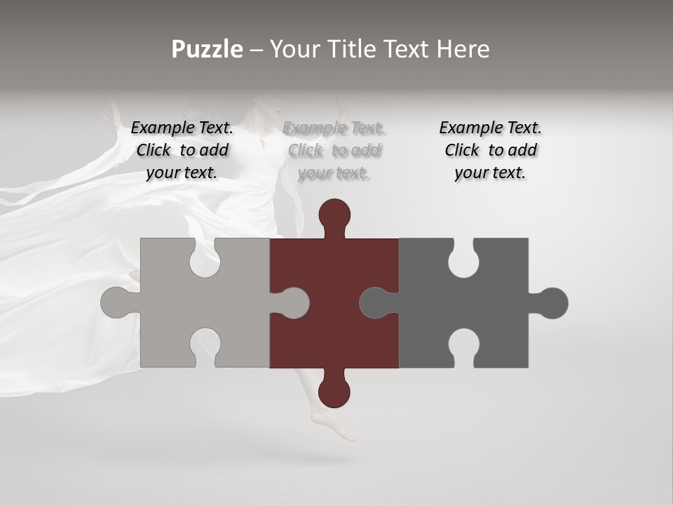 Dress Jump Human PowerPoint Template