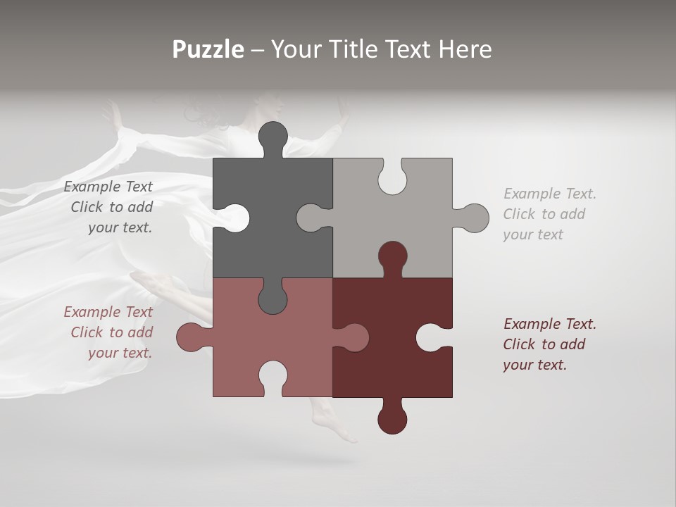 Dress Jump Human PowerPoint Template