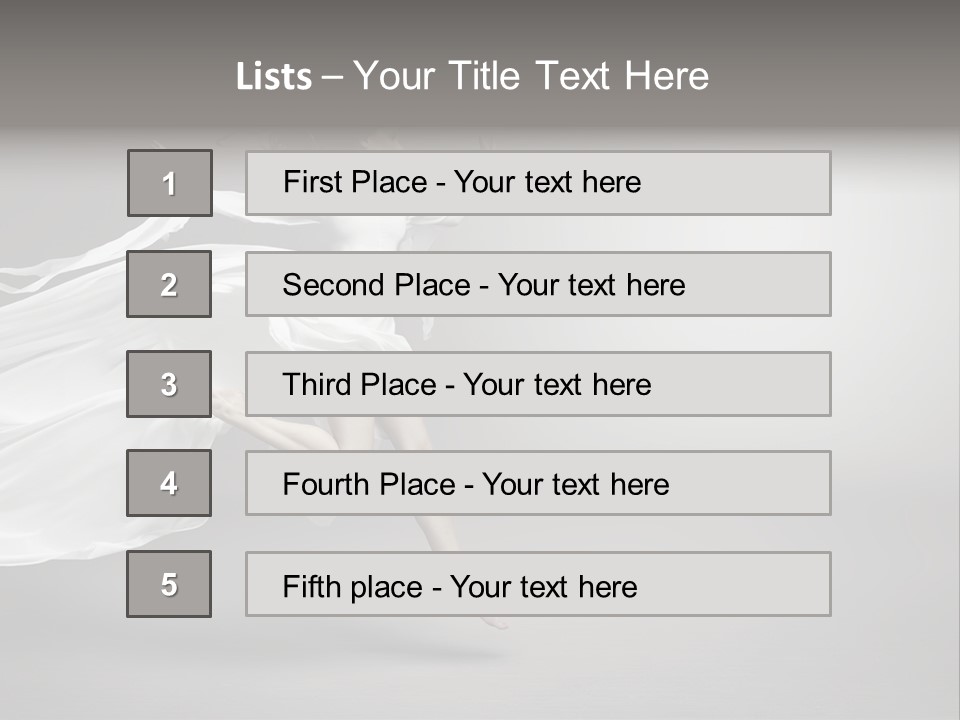 Dress Jump Human PowerPoint Template