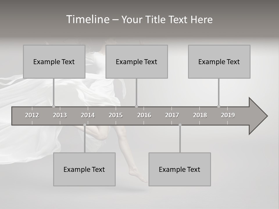 Dress Jump Human PowerPoint Template