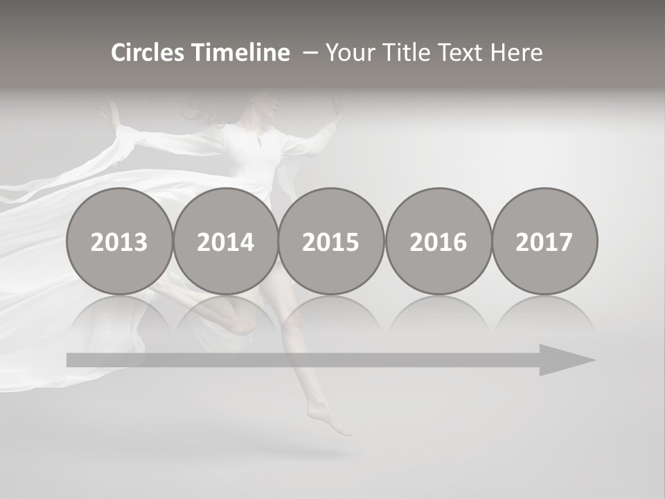 Dress Jump Human PowerPoint Template