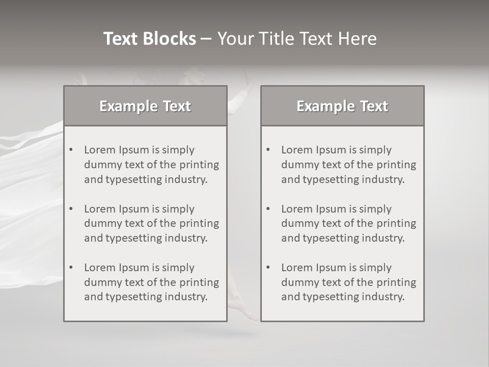 Dress Jump Human PowerPoint Template